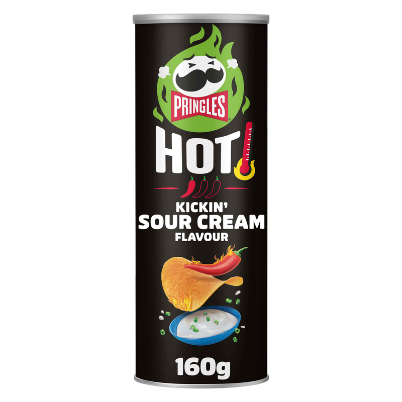 Pringles Hot Kickin Sour Cream, 160g