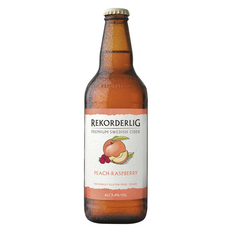 Rekorderlig Peach & Raspberry Cider, 500ml