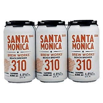 Santa Monica Brew Works 310 California Blonde Ale 6pk 12oz Can