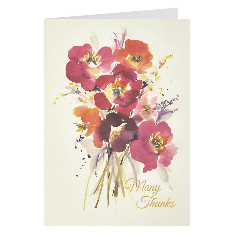 NIQUEA.D "Fine Art Floral" Thank You Card 5x7"