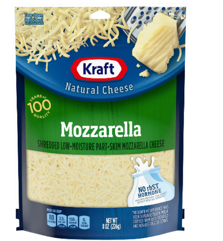 Kraft Finely Shredded Mozzarella Cheese - 8oz
