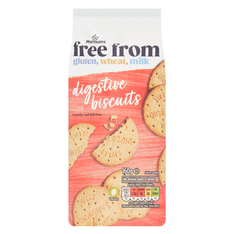 Morrisons Free From Digestive Biscuits, 160g