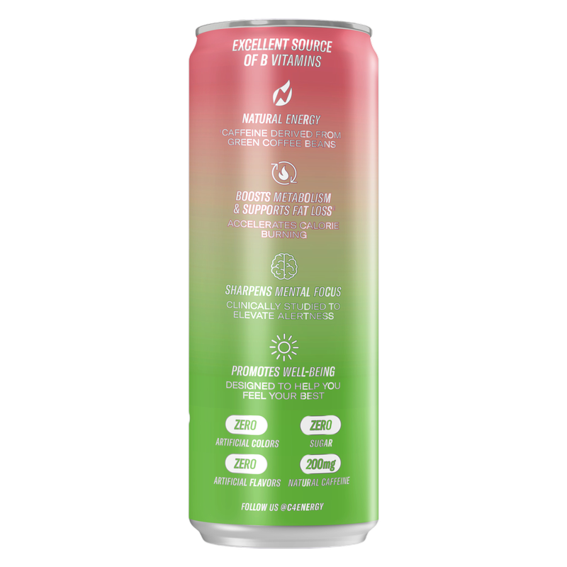 C4 Smart Energy Strawberry Guava 12oz Can