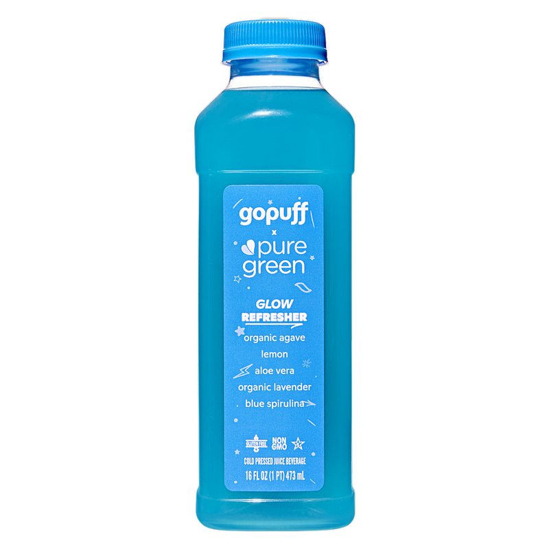 Gopuff x Pure Green Glow Juice Refresher 16 oz