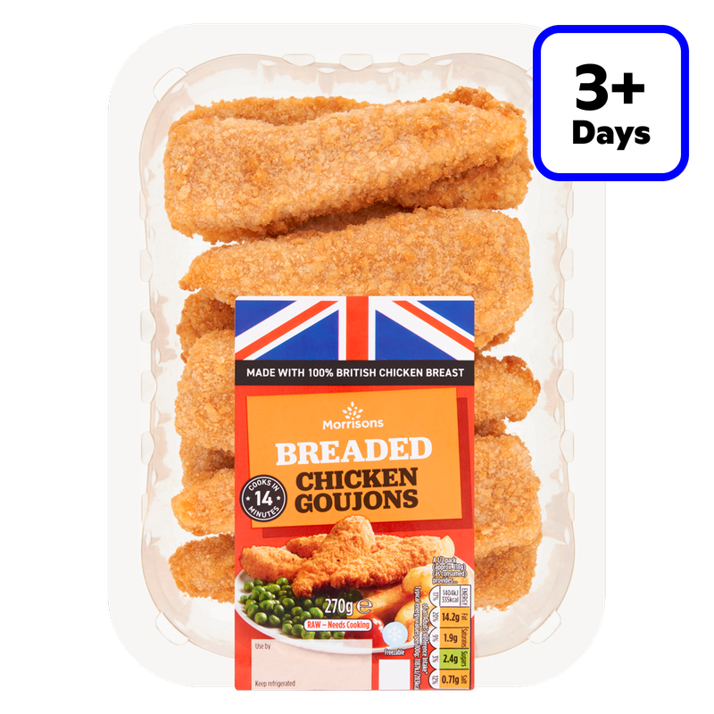 Morrisons Breaded Chicken Goujons, 270g
