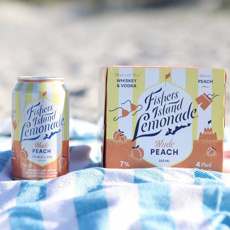 Fishers Island Nude Peach 4pk 12oz 7% ABV