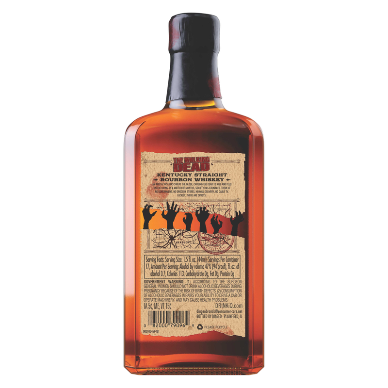 Spirits of the Apocalypse The Walking Dead Kentucky Straight Bourbon Whiskey, 750 mL