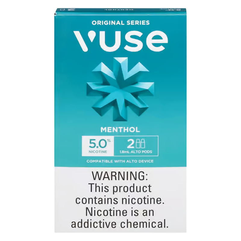 Vuse Alto Pod Menthol 5% Nicotine 2ct - Delivered In As Fast As 15 Minutes 