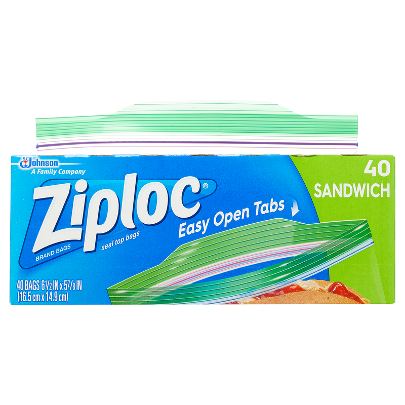 Ziploc Sandwich Bags 40ct