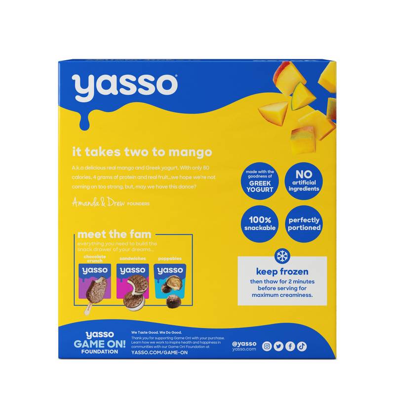 Yasso Creamy Mango Bars 4pk
