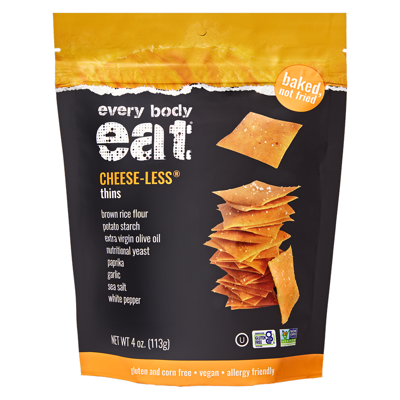 Every Body Eat® CHEESE-LESS Snack Thins 4oz Bag