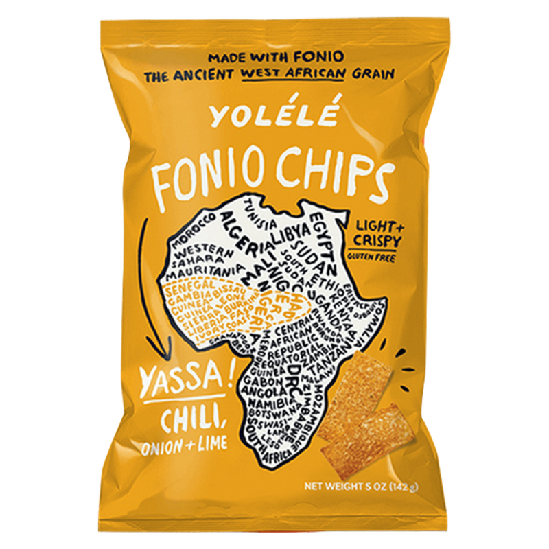 Yolélé Yassa! Fonio Chips (Chili, Onion, and Lime) 5oz