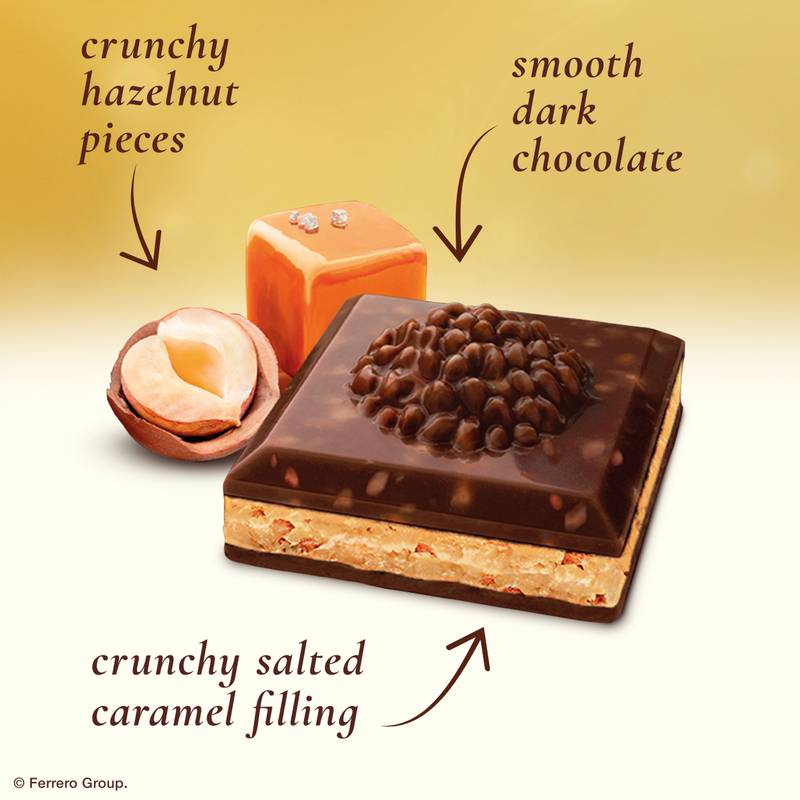 Ferrero Rocher Premium Chocolate Bar, Milk Chocolate Hazelnut, ​3.1 oz