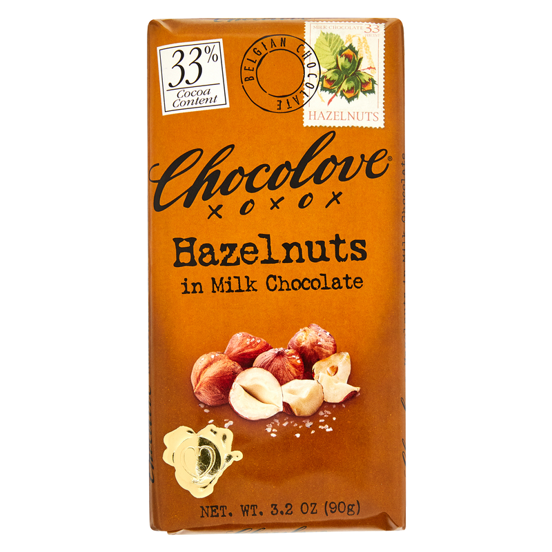Chocolove Hazelnut in Milk Chocolate 3.2oz