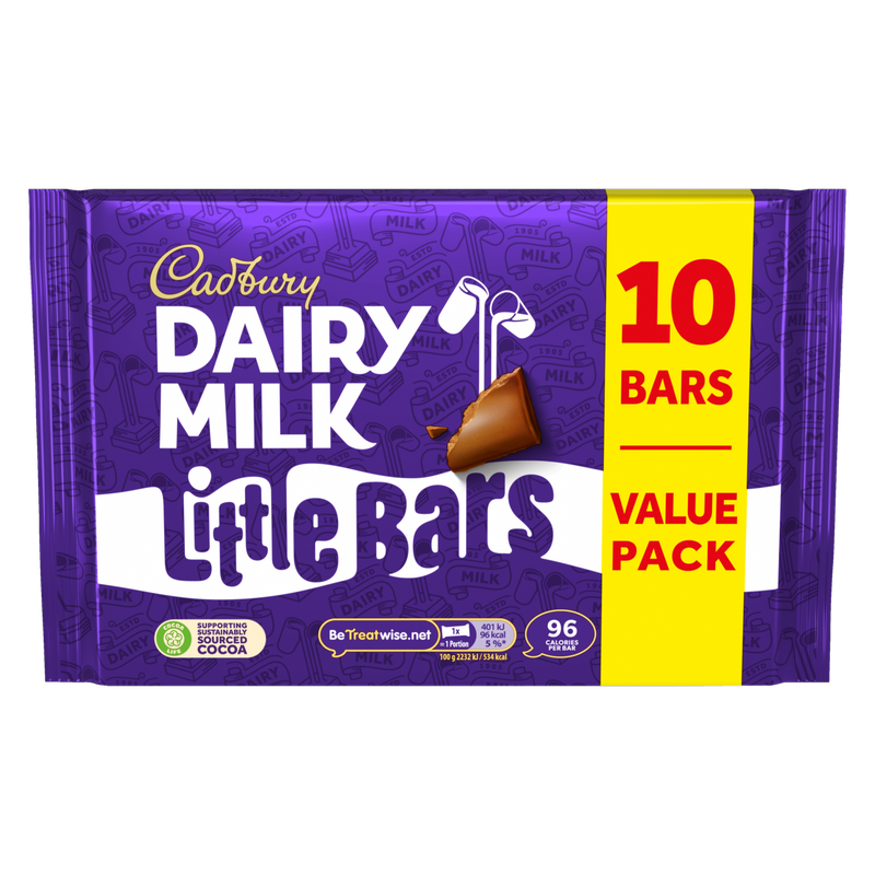 Cadbury Dairy Milk Little Bars, 10 x 18g