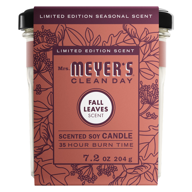 Mrs. Meyer's Limited Edition Soy Candle, Fall Leaves Scent, 7.2oz