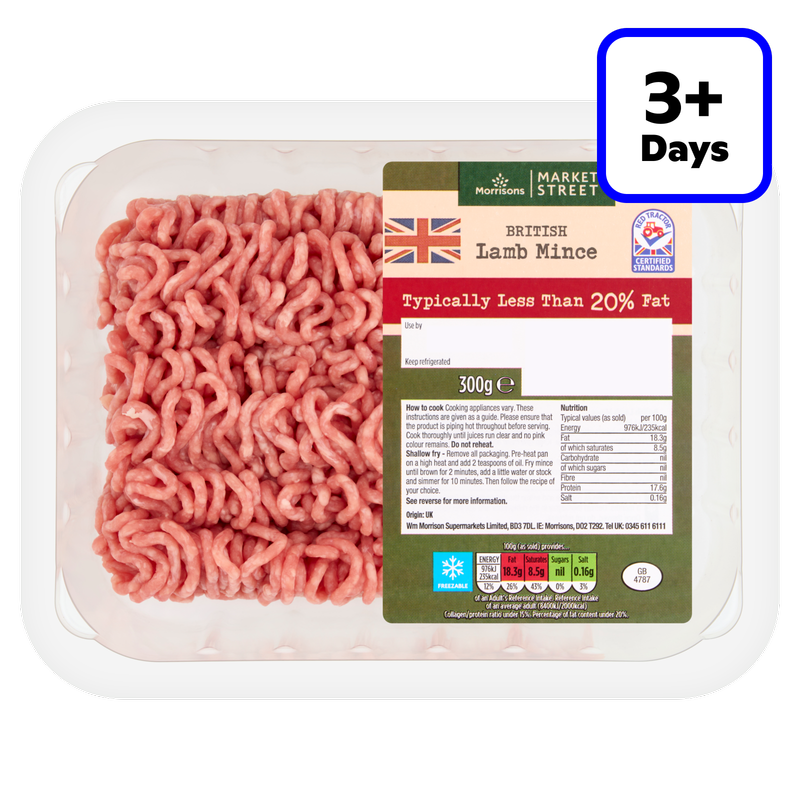 Morrisons British Lamb Mince, 300g