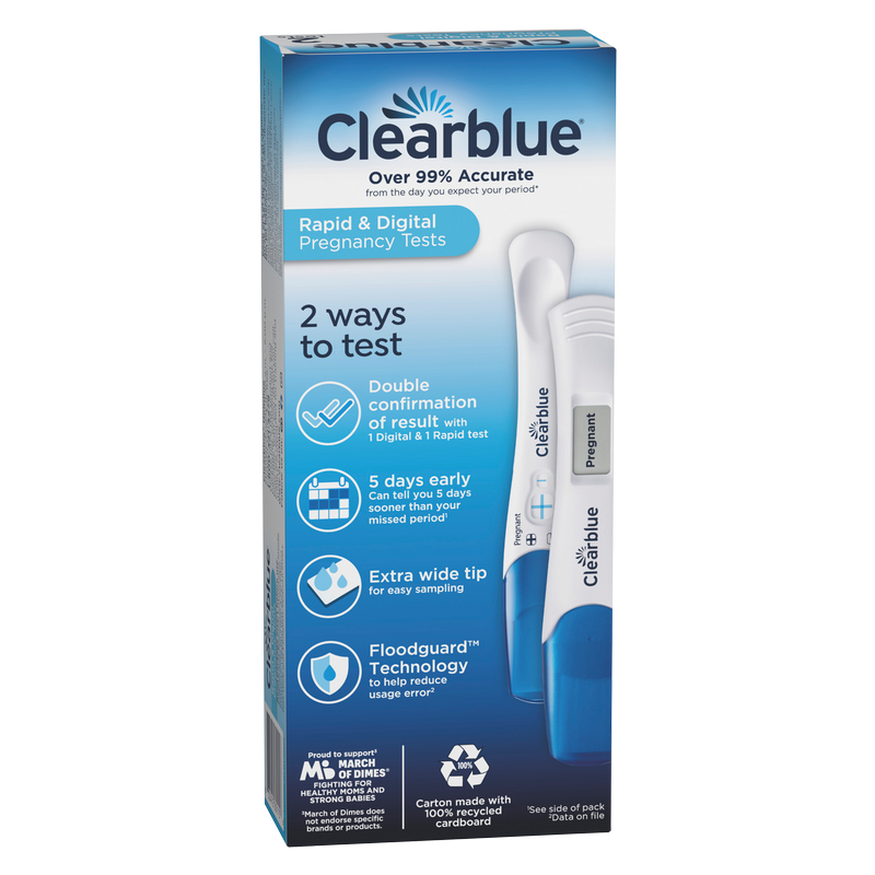Clearblue Pregnancy Test Combo Pack 2ct 