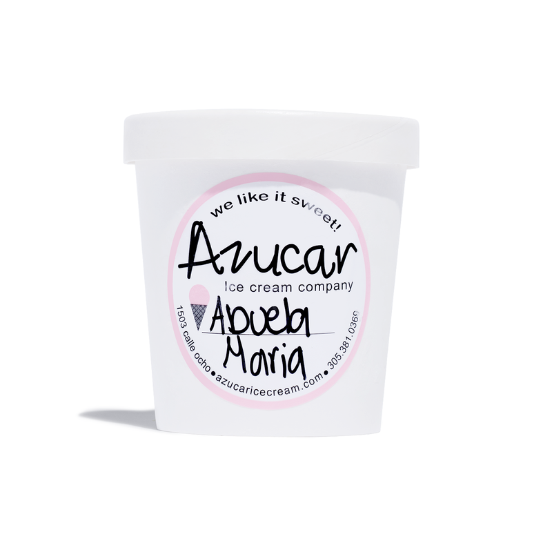 Azucar Abuela Maria: Ice Cream with Guava, Cream Cheese and Maria Crackers 16oz