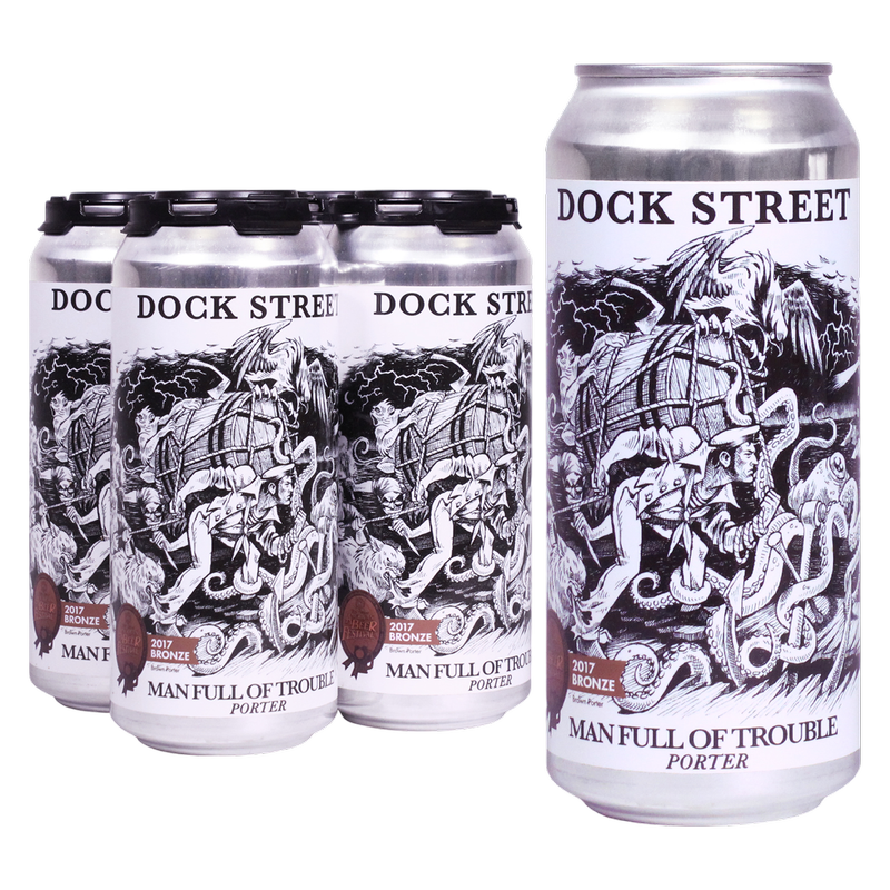 Dock Street Man Full of Trouble 4 Pack 16 oz Cans