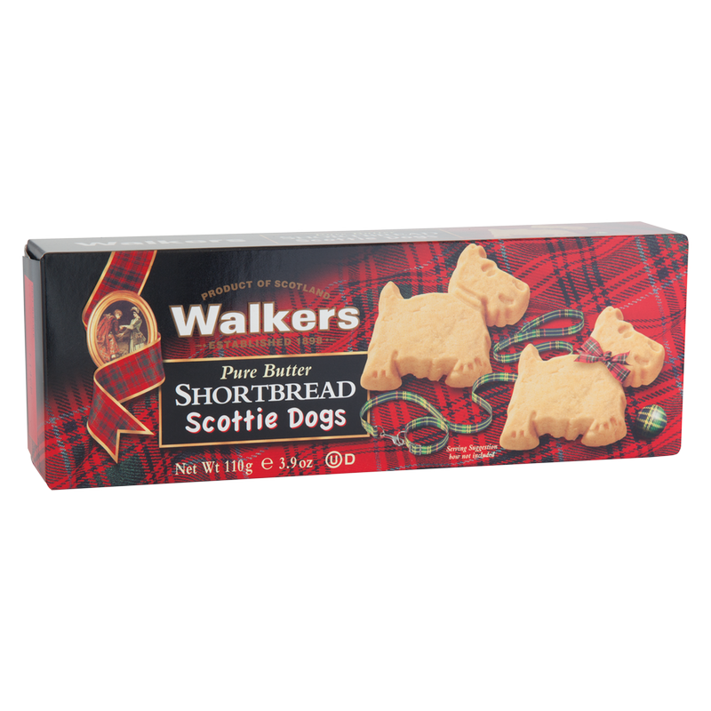 Walkers Scottie Dogs Pure Butter Shortbread Cookies 3.9oz