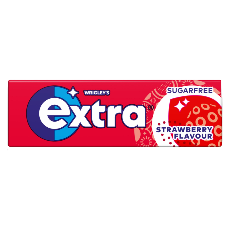 Wrigley's Extra Strawberry Chewing Gum, 10pcs