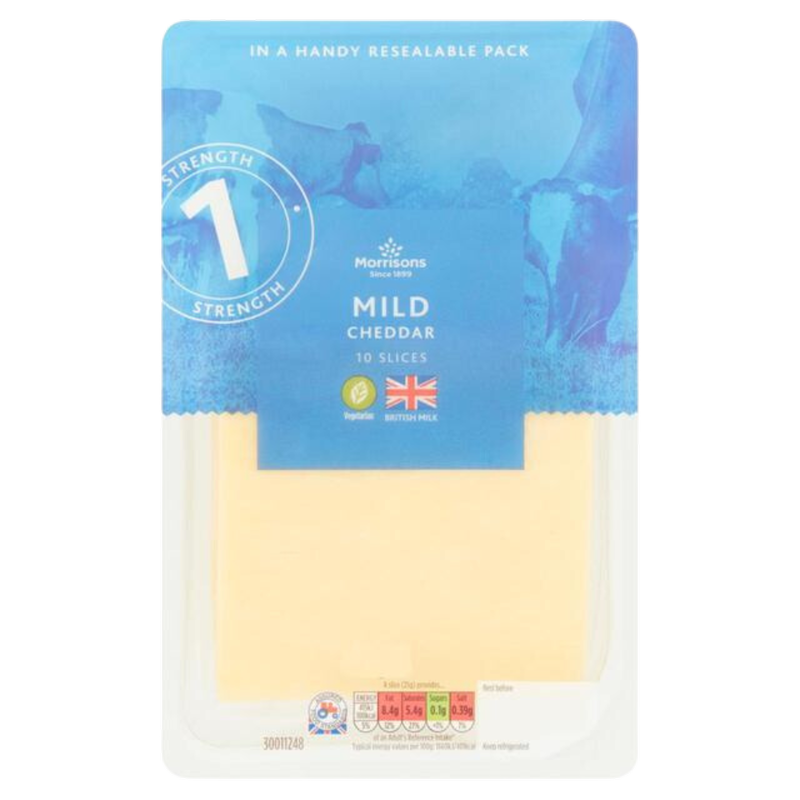 Morrisons Mild Cheddar Slices, 240g