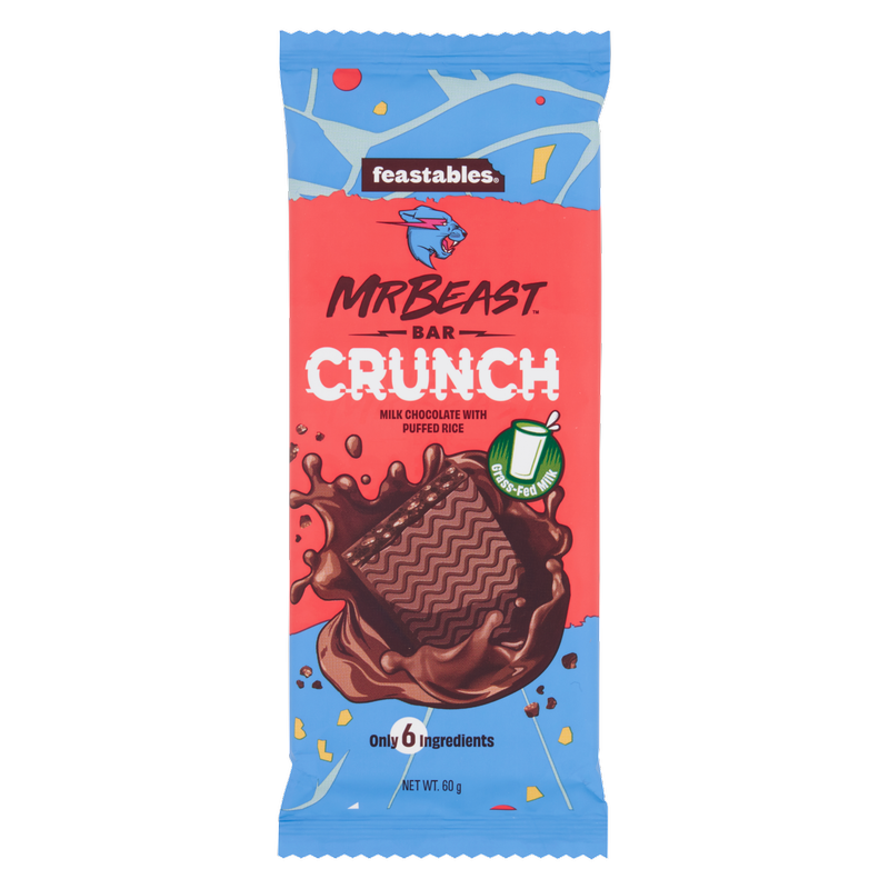 Feastables Mr Beast Crunch Chocolate, 60g