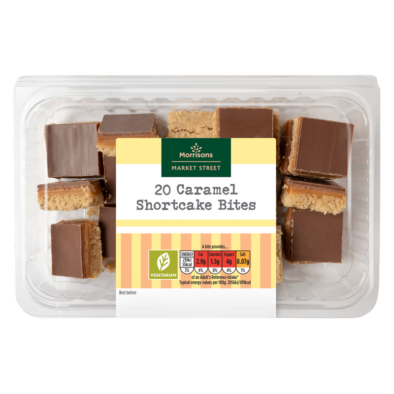 Morrisons Caramel Shortcake Bites, 20pcs