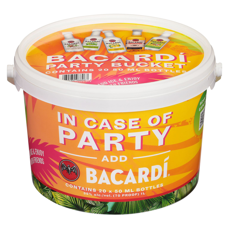 Bacardi Party Bucket 20pk 50ml