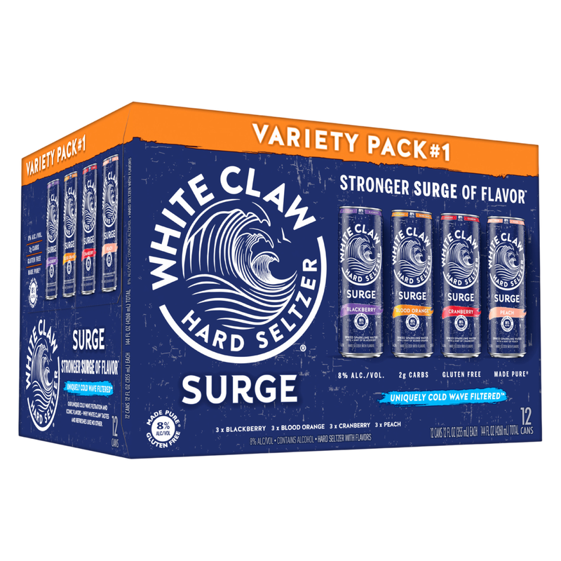 White Claw Surge #1 Variety 12pk 12oz Can 8% ABV