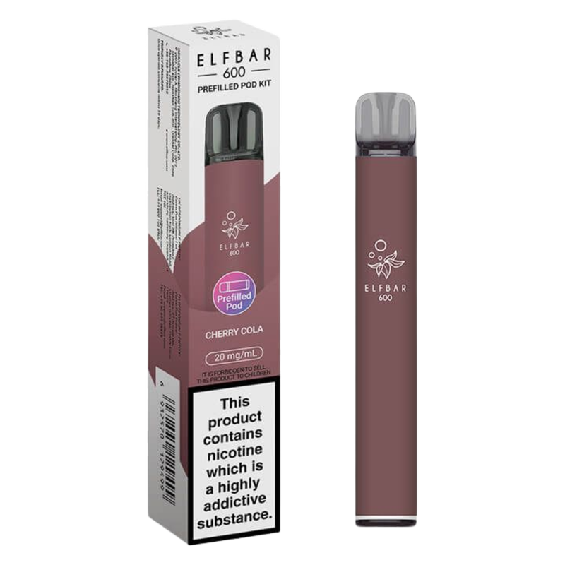 Elf Bar 600 Prefilled POD Kit Cherry Cola 20mg, 1pcs