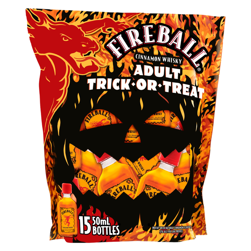 Fireball Trick or Treat 50ml 15pk (33 proof)