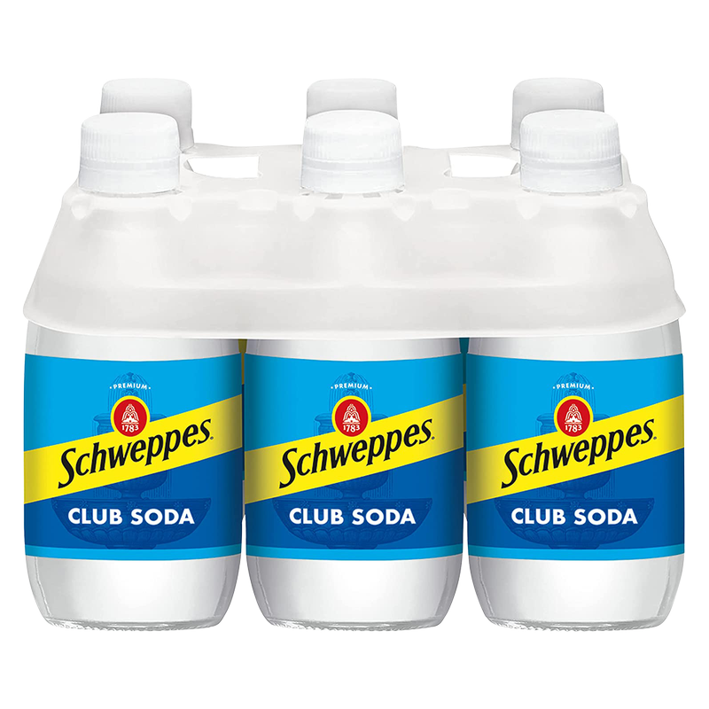Schweppes Club Soda 6pk 10oz