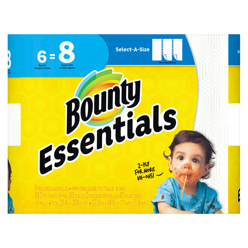 Bounty Essentials Select-A-Size Big Paper Towels 6pk