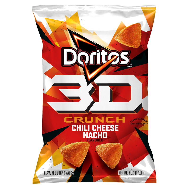 Doritos 3D Crunch Chili Cheese Nacho Corn Snacks 6oz