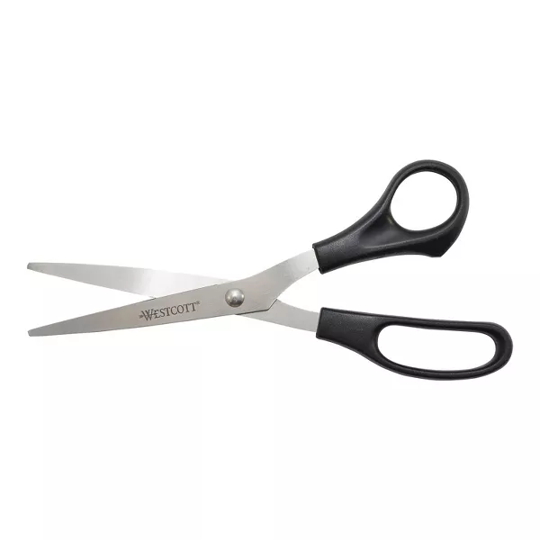 Westcott 8" Economy Stainless Steel Straight Scissors