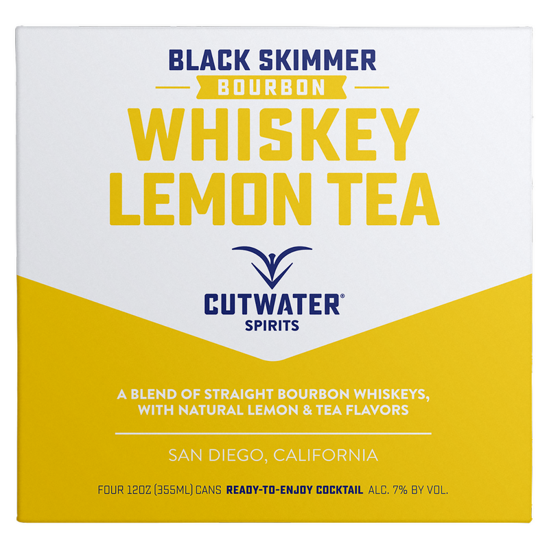 Cutwater Lemon Tea Whiskey 4pk 12oz Can 7% ABV