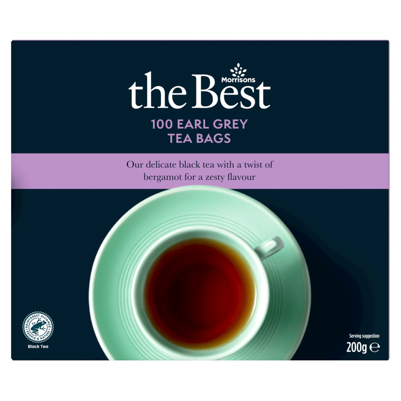 Morrisons The Best Earl Grey 100 Tea Bags, 200g