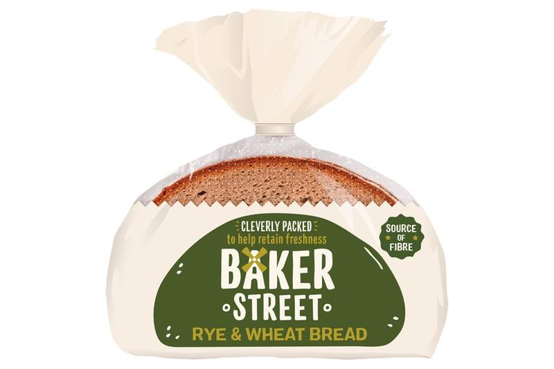 Baker Street Rye & Wheat Bread, 500g