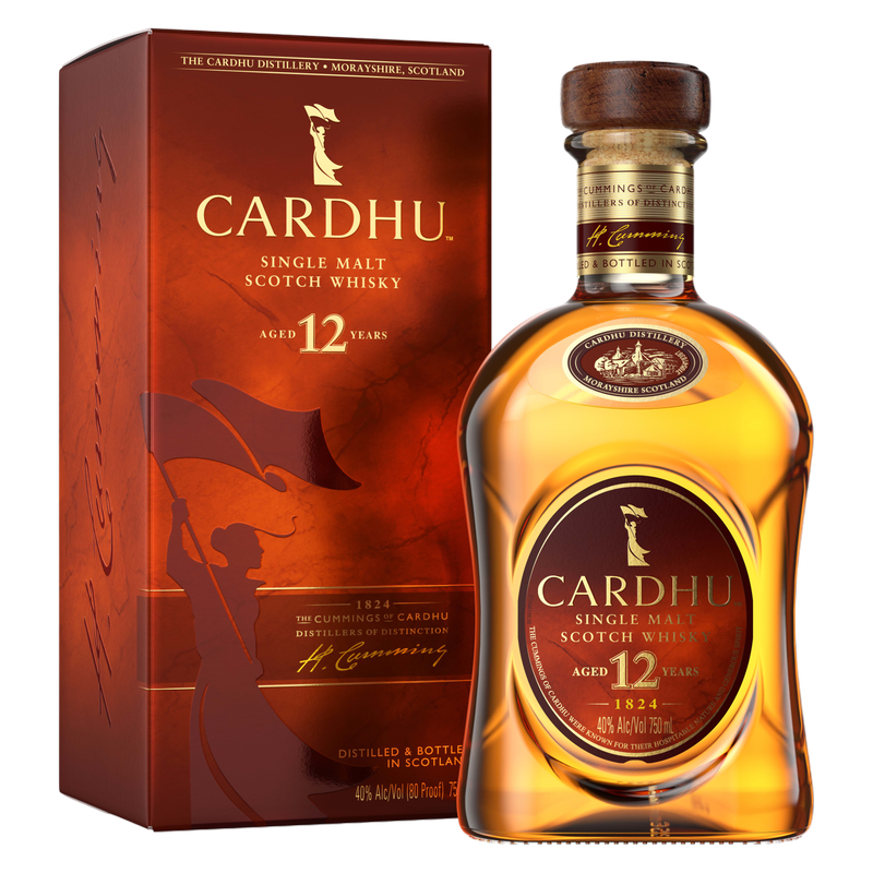 Cardhu 12 Year Old Single Malt Scotch Whisky, 750 mL