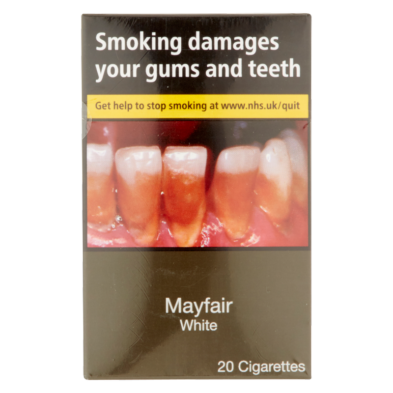 Mayfair White Cigarettes, 20pcs