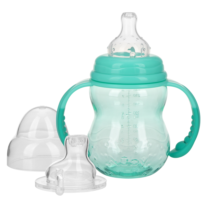 Nuby Non-Drip 3-Stage Wide Neck Bottle to Cup 8oz