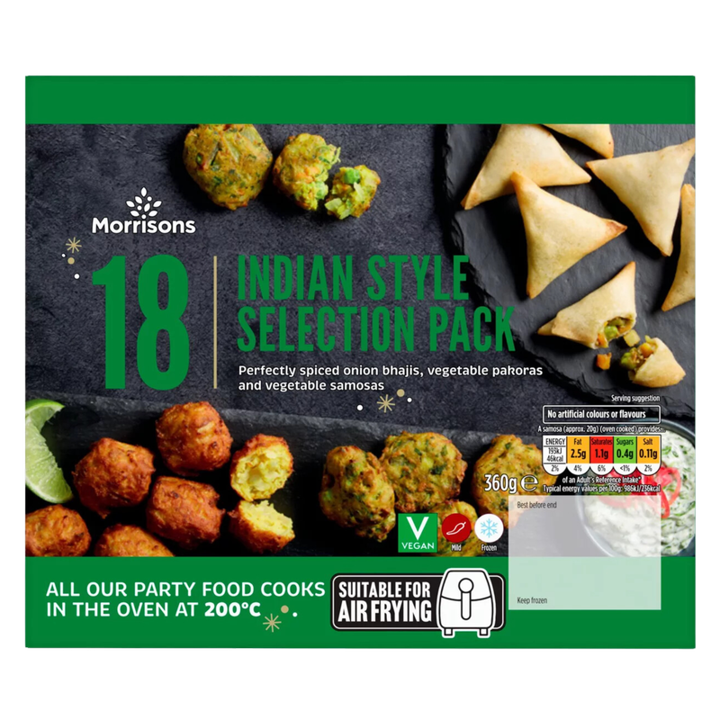 Morrisons 18 Piece Indian Selection Pack, 360g