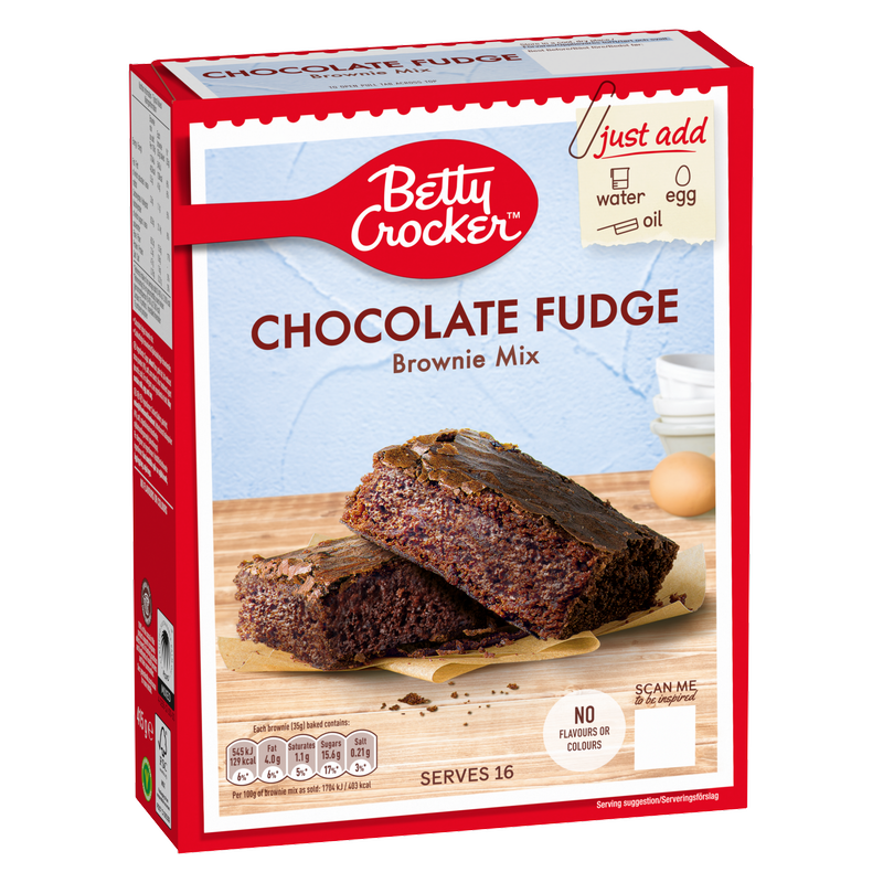 Betty Crocker Chocolate Fudge Brownie Mix, 415g