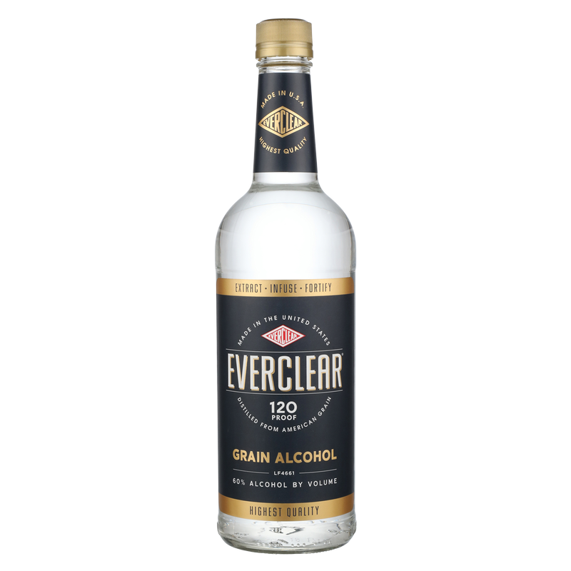 Everclear 190 Grain Alcohol 750ml (190 Proof)