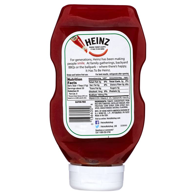 Heinz Original Tomato Ketchup 20oz