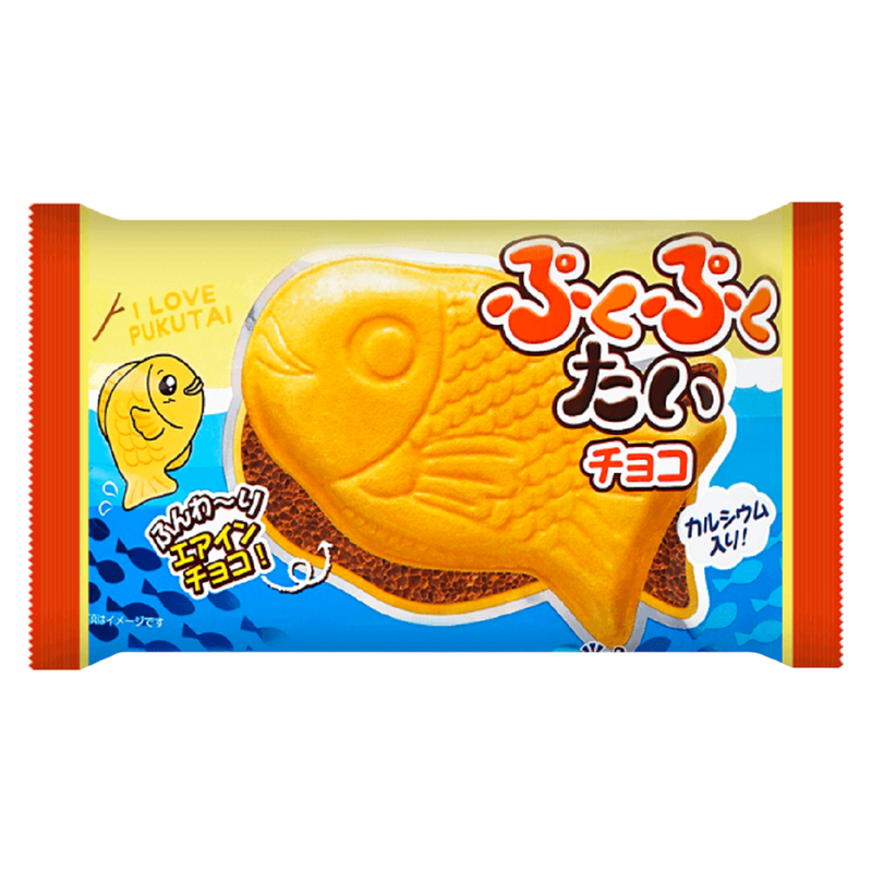 Meito Puko Puku Taiyaki Chocolate Fish, .6oz