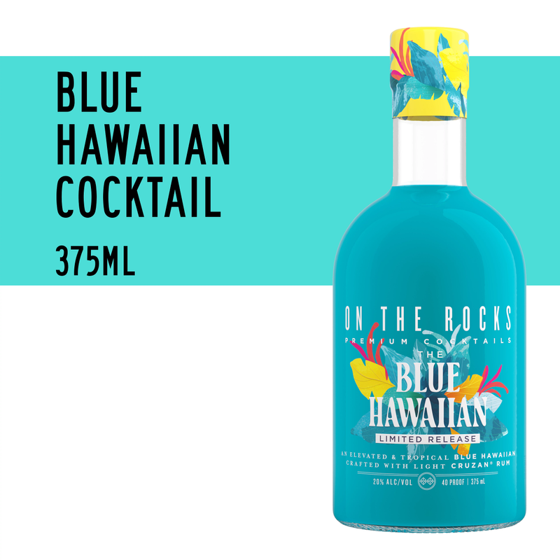 On The Rocks Blue Hawaiian 375ml 20% ABV