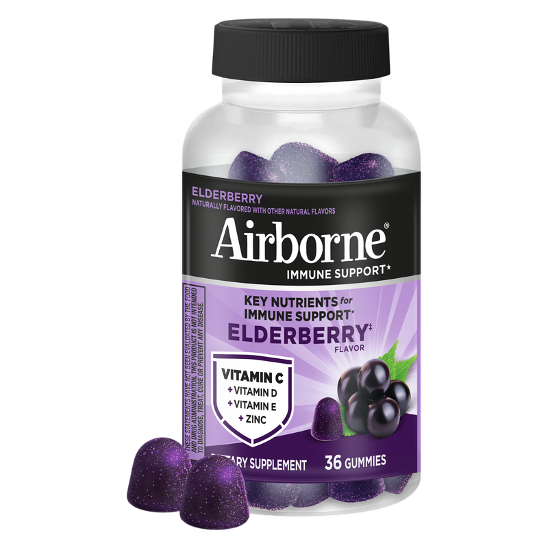 AIRBORNE® Gummies - Elderberry 24/36 ct.